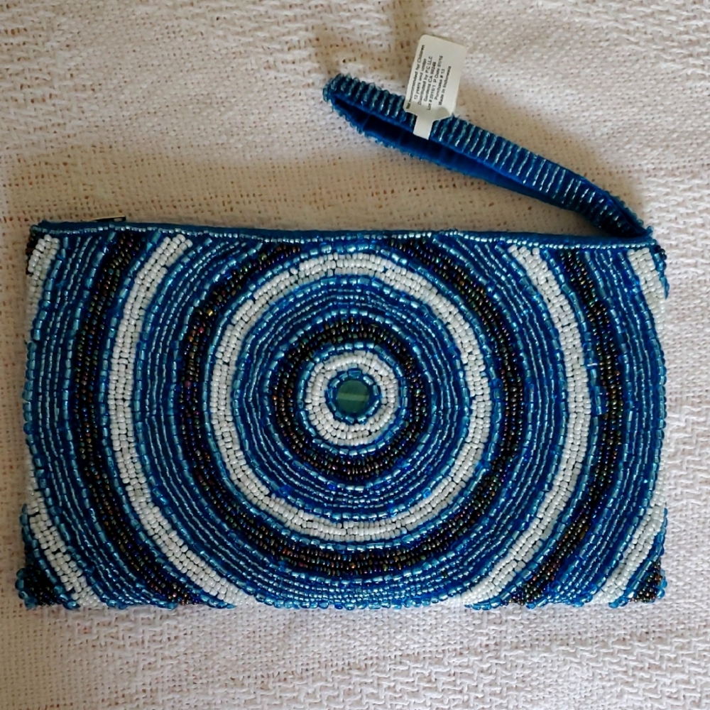 NWT Gorgeous Beaded Clutch